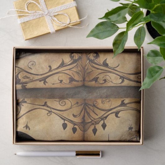 Design der Gothic Junk Journal-Serie 11 Seidenpapier (Geschenk)