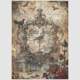 Design der Gothic Junk Journal-Serie 16 Seidenpapier