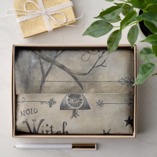 Design der "Gothic Junk Journal"-Serie 1 Seidenpapier (Geschenk)