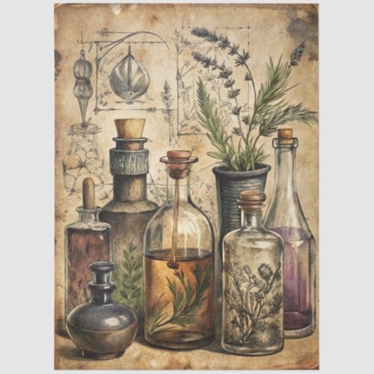 Design der Gothic Junk Journal-Serie 22 Seidenpapier (Vorderseite)