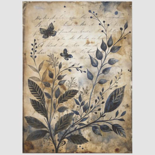 Design der Gothic Junk Journal-Serie 4 Seidenpapier (Vorderseite)