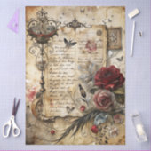 Design der Gothic Junk Journal-Serie 8 Seidenpapier (Basteln)