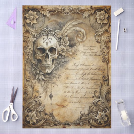 Design der Gothic Junk Journal-Serie 9 Seidenpapier (Basteln)