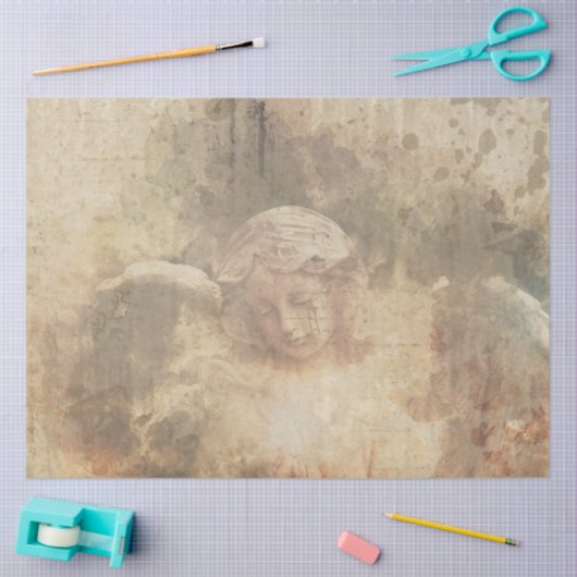 Design der gotischen Engel-Serie 1 Seidenpapier (Basteln)