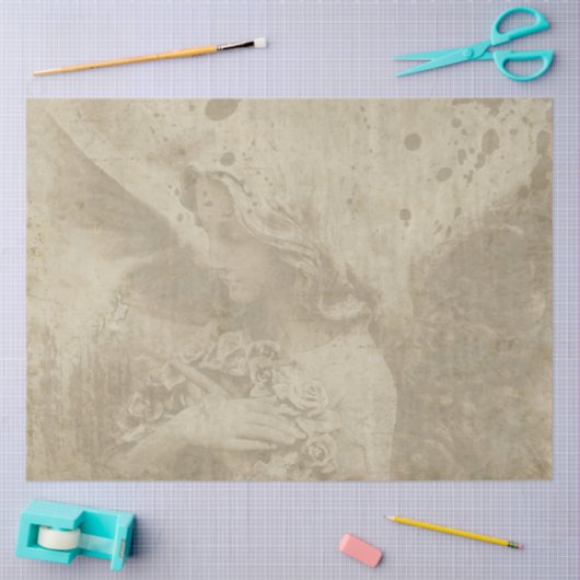 Design der gotischen Engel-Serie 2 Seidenpapier (Basteln)