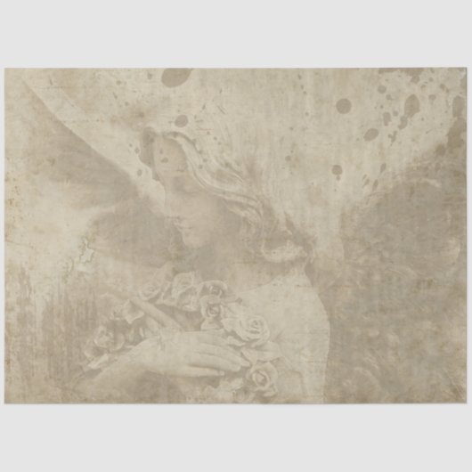 Design der gotischen Engel-Serie 2 Seidenpapier (Vorderseite)