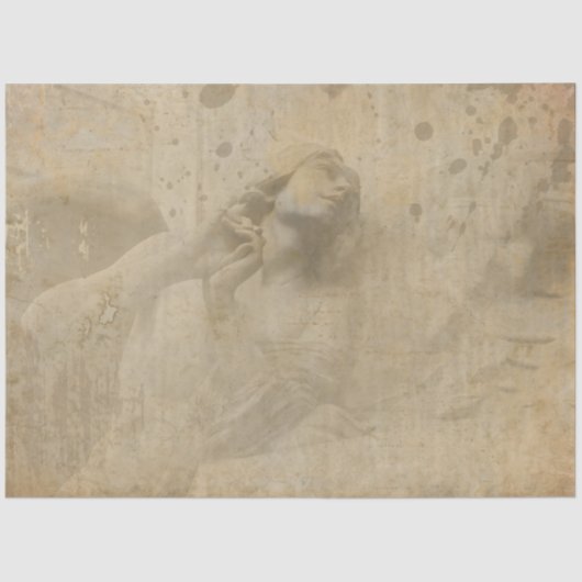 Design der gotischen Engel-Serie 4 Seidenpapier (Vorderseite)