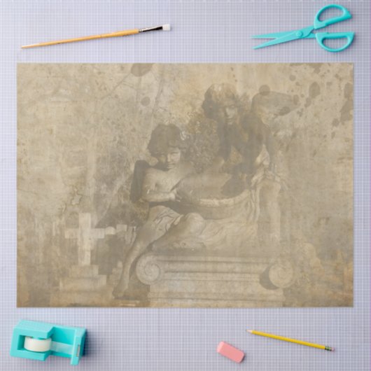 Design der gotischen Engel-Serie 6 Seidenpapier (Basteln)