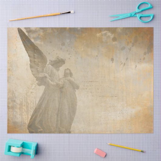 Design der gotischen Engel-Serie 8 Seidenpapier (Basteln)