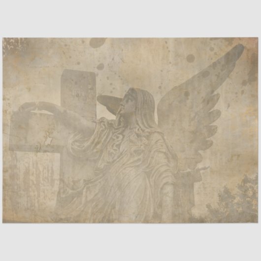 Design der gotischen Engel-Serie 9 Seidenpapier (Vorderseite)