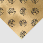 Design der gotischen Goldenen Serie 10 Seidenpapier (Ausschnitt)