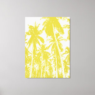 Design der grafischen Palmen Leinwanddruck