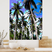 Design der grafischen Palmen Poster (Küche)