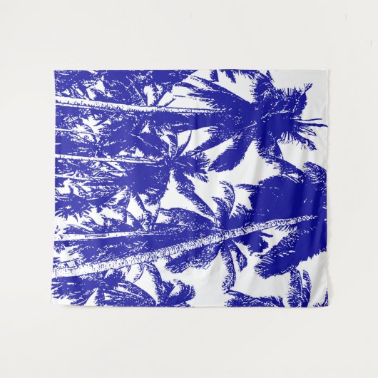 Design der grafischen Palmen Wandteppich (Vorderseite (Horizontal))