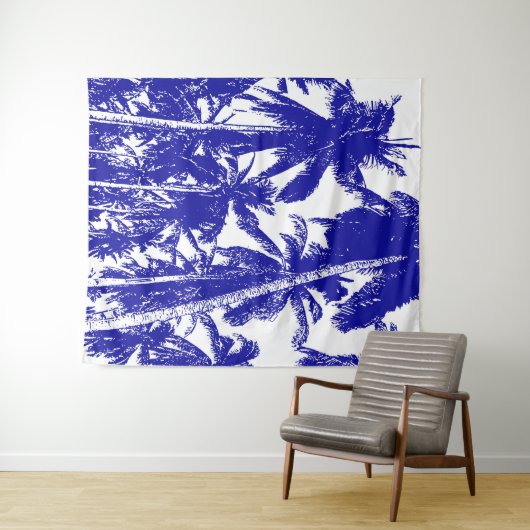 Design der grafischen Palmen Wandteppich (Beispiel (Horizontal))