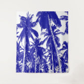Design der grafischen Palmen Wandteppich (Vorderseite)