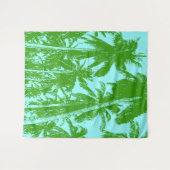 Design der grafischen Palmen Wandteppich (Vorderseite (Horizontal))