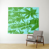 Design der grafischen Palmen Wandteppich (Beispiel (Horizontal))