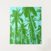 Design der grafischen Palmen Wandteppich (Vorderseite)