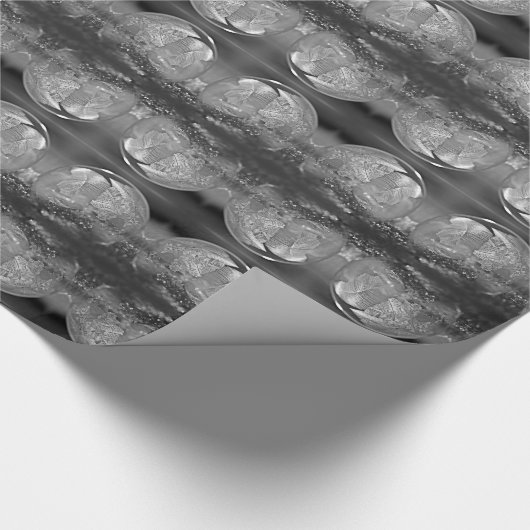 Design der Graueisblase Geschenkpapier (Ecke)
