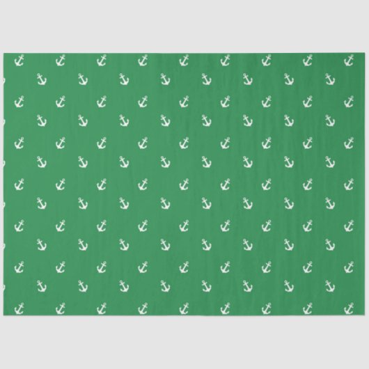Design der Green und Navy Nautical Series 11 Seidenpapier (Vorderseite)