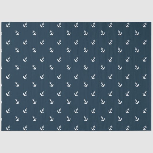 Design der Green und Navy Nautical Series 16 Seidenpapier (Vorderseite)