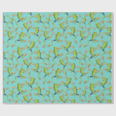 Design der Grünbaum-Frog-Muster Geschenkpapier (Flach)