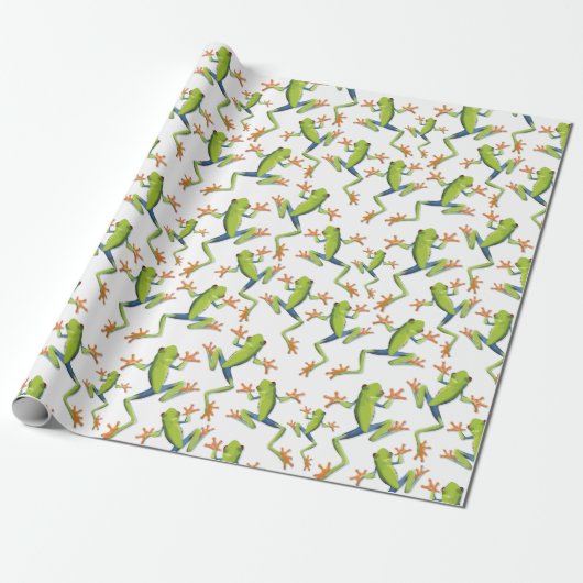 Design der Grünbaum-Frog-Muster Geschenkpapier (Ungerollt)