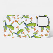 Design der Grünbaum-Frog-Muster iPhone Hülle (Rückseite (Horizontal))