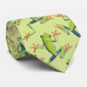 Design der Grünbaum-Frog-Muster Krawatte (Gerollt)