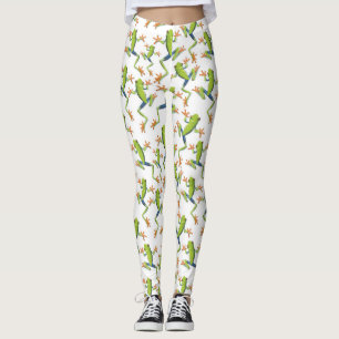 Design der Grünbaum-Frog-Muster Leggings