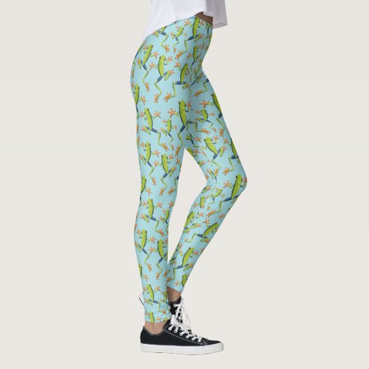 Design der Grünbaum-Frog-Muster Leggings (Rechts)