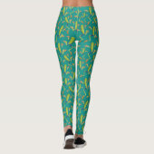 Design der Grünbaum-Frog-Muster Leggings (Rückseite)