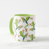 Design der Grünbaum-Frog-Muster Tasse (Vorderseite Links)