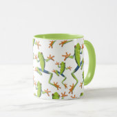 Design der Grünbaum-Frog-Muster Tasse (VorderseiteRechts)