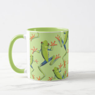 Design der Grünbaum-Frog-Muster Tasse