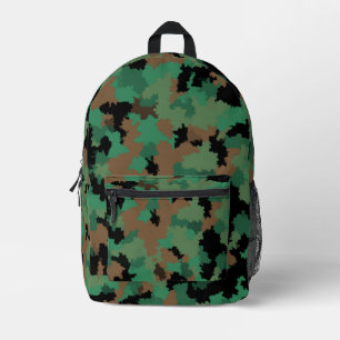 Design der grünen Armee Dschungel-Camouflage Bedruckter Rucksack