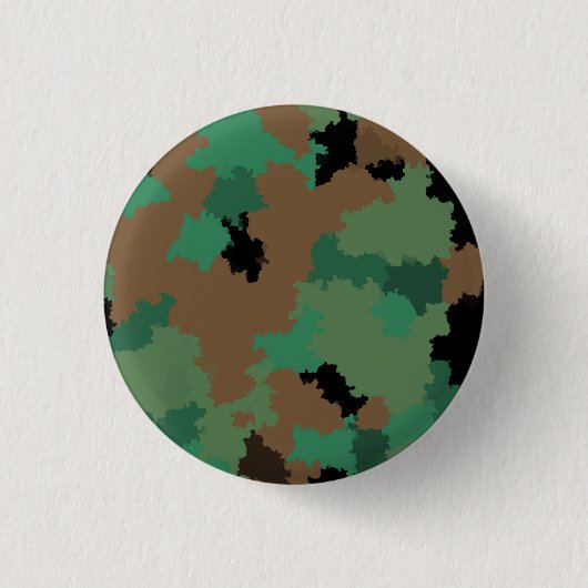Design der grünen Armee Dschungel-Camouflage Button (Vorderseite)
