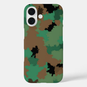 Design der grünen Armee Dschungel-Camouflage iPhone 16 Hülle