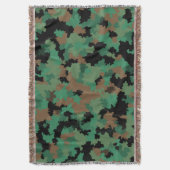 Design der grünen Armee Dschungel-Camouflage Decke (Vorderseite Vertikal)