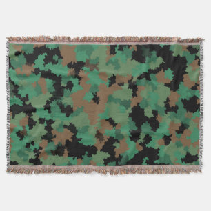 Design der grünen Armee Dschungel-Camouflage Decke
