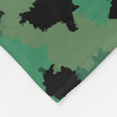 Design der grünen Armee Dschungel-Camouflage Fleecedecke (Ecke)