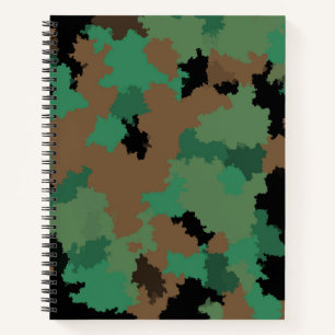 Design der grünen Armee Dschungel-Camouflage Notizblock