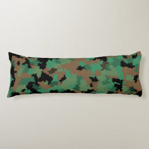 Design der grünen Armee Dschungel-Camouflage Seitenschläferkissen