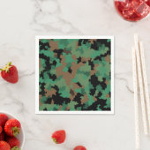 Design der grünen Armee Dschungel-Camouflage Serviette (Beispiel)
