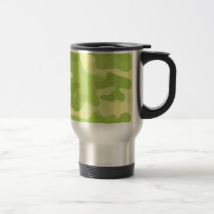 Design der grünen Camouflage Reisebecher