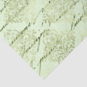 Design der grünen Papierreihe Ephemera 10 Seidenpapier (Detail)