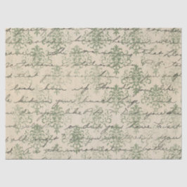 Design der grünen Papierreihe Ephemera 24 Seidenpapier