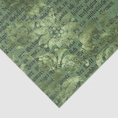 Design der grünen Papierreihe Ephemera 26 Seidenpapier (Detail)