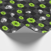 Design der grünen Schultern und Sonnenblumen 10 Geschenkpapier (Ecke)